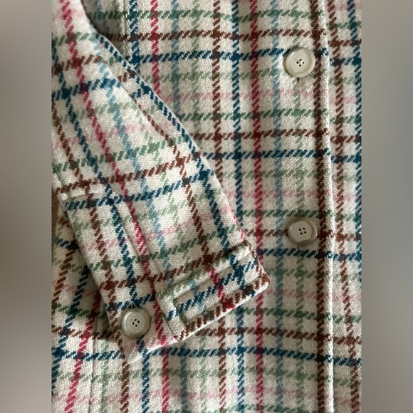 Coach Tattersall Wool Plaid Peacoat - Picture 3 of 6